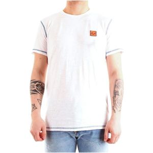 Sun68, Heren, Tops, Wit, Maat: L Katoen,