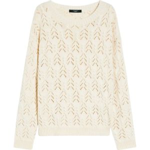 Max Mara, Dames, Truien, Wit, Maat: XS Katoen,