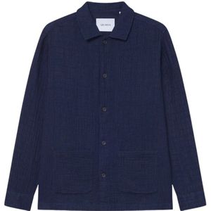 Les Deux, Heren, Overhemden, Blauw, Maat: L