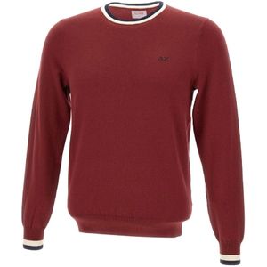 Sun68, Heren, Truien, Rood, Maat: S Katoen,