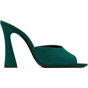 Saint Laurent, Dames, Schoenen, Groen, Maat: 37 EU Leer,