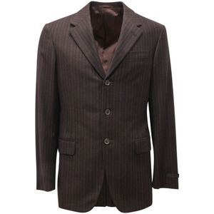 Prada, Heren, Jassen, Grijs, Maat: S Wol,