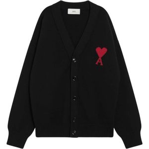 Ami Paris, Heren, Truien, Zwart, Maat: XL