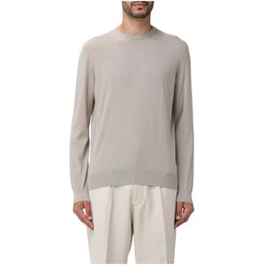 Z Zegna, Heren, Truien, Beige, Maat: 2XL Zijde,