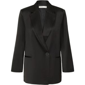 InWear, Dames, Jassen, Zwart, Maat: XS Leer,