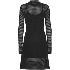 Rotate Birger Christensen, Dames, Jurken, Zwart, Maat: L Viscose,