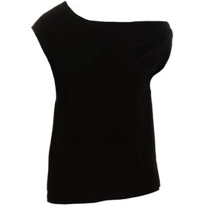 Norma Kamali, Dames, Blouses & Shirts, Zwart, Maat: XS