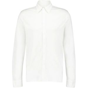 Majestic Filatures, Heren, Overhemden, Wit, Maat: XL Katoen,