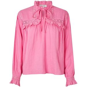 Lollys Laundry, Dames, Blouses & Shirts, Roze, Maat: XS Viscose,