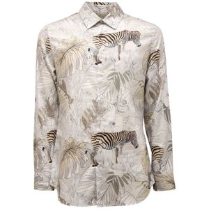 Etro, Heren, Overhemden, Grijs, Maat: XL Katoen,