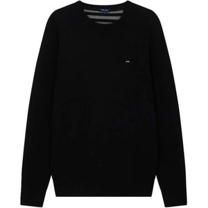 Eden Park, Heren, Truien, Zwart, Maat: S Katoen,