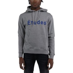Études, Heren, Sweatshirts & Hoodies, Grijs, Maat: S Katoen,