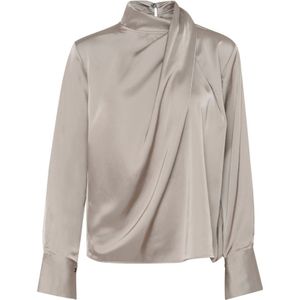 Karen by Simonsen - Blouse - Grijs - Satijn