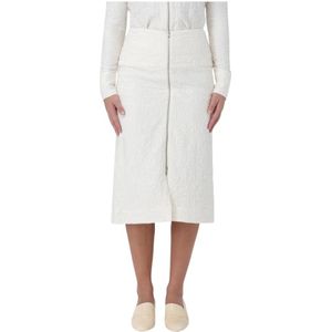 Jil Sander, Dames, Rokken, Beige, Maat: M Katoen,
