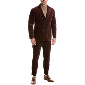 Brunello Cucinelli, Heren, Pakken, Paars, Maat: S