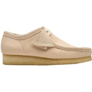 Clarks, Heren, Schoenen, Beige, Maat: 45 EU Leer,