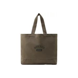Woolrich Canvas Tote Tas , Green , Dames , Maat: ONE Size