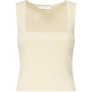 Akep, Dames, Tops, Beige, Maat: L Viscose,