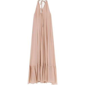 Pinko, Dames, Jurken, Beige, Maat: S Viscose,