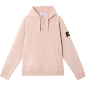 Stone Island - Katoenen Hoodie - Roze