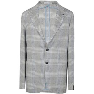 Tagliatore, Heren, Jassen, Blauw, Maat: 3XL Katoen,