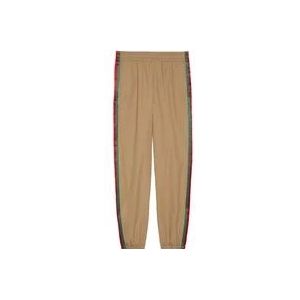 Gucci Groene Web-Stripe Track Pants , Green , Heren , Maat: L