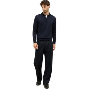 Boglioli, Heren, Broeken, Blauw, Maat: S Flanel,