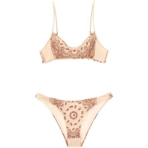 The Attico, Dames, Badkleding, Roze, Maat: M Polyamide,