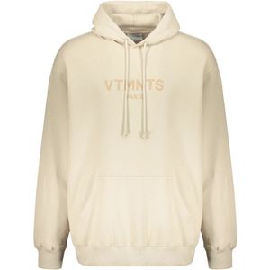 Vetements, Heren, Sweatshirts & Hoodies, Beige, Maat: M Katoen,