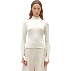 Blugirl, Dames, Truien, Wit, Maat: XS Viscose,