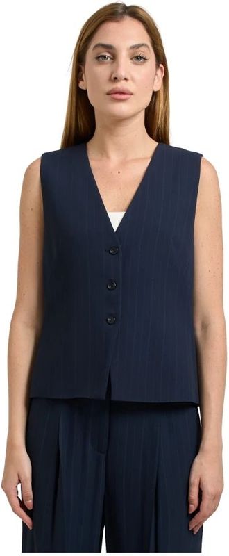 BOSS - Gilet - Krijtstrepen