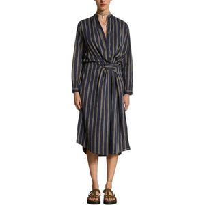 Mare Di Latte, Dames, Jurken, Zwart, Maat: L Katoen,