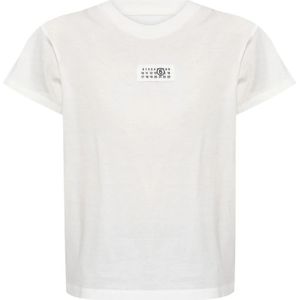 MM6 Maison Margiela - Logo T-Shirt - Wit - Katoen