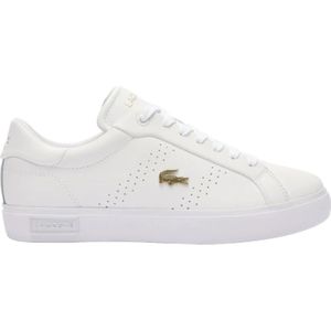 Lacoste, Dames, Schoenen, Wit, Maat: 38 EU Leer,