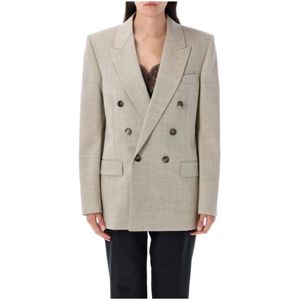 Saint Laurent, Dames, Jassen, Beige, Maat: S Zijde,