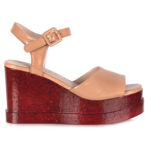 Strategia, Dames, Schoenen, Beige, Maat: 37 EU Leer,