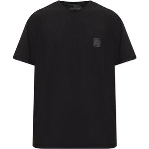Stone Island, Heren, Tops, Zwart, Maat: M Katoen,