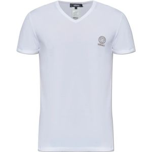 Versace, Heren, Tops, Wit, Maat: S Katoen,