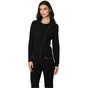 Twinset, Dames, Jassen, Zwart, Maat: S Fleece,