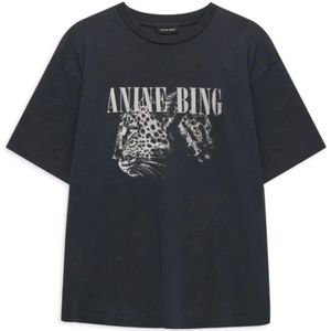 Anine Bing, Dames, Tops, Zwart, Maat: M Wol,