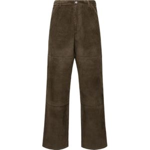 Moncler, Heren, Broeken, Groen, Maat: S Corduroy,