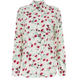 Marni, Dames, Blouses & Shirts, Veelkleurig, Maat: 2XS Viscose,