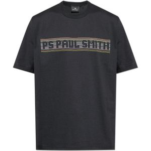 PS By Paul Smith, Heren, Tops, Zwart, Maat: L Katoen,