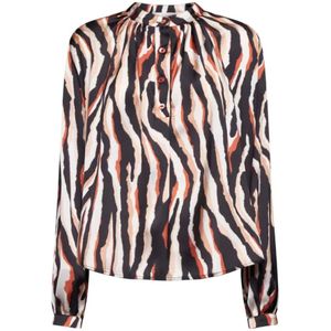 Silvian Heach, Dames, Blouses & Shirts, Veelkleurig, Maat: 2XS Denim,