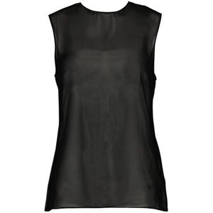 Ami Paris, Dames, Tops, Zwart, Maat: XS Zijde,