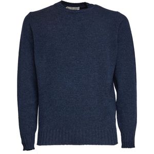 Filippo De Laurentiis, Heren, Truien, Blauw, Maat: XL Wol,