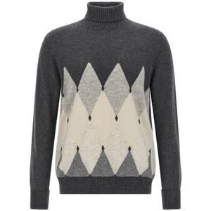 Ballantyne, Heren, Truien, Grijs, Maat: 2XL Kasjmier,