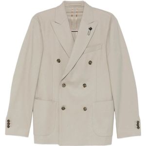 Lardini, Heren, Jassen, Beige, Maat: 2XL
