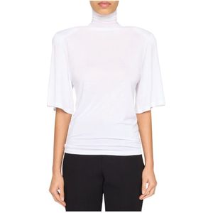 Jacquemus, Dames, Tops, Wit, Maat: S Zijde,