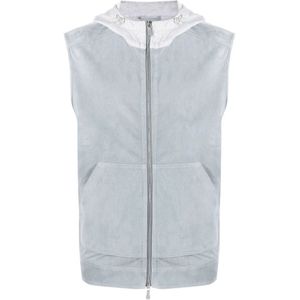 Eleventy, Heren, Jassen, Blauw, Maat: 2XL Suède,